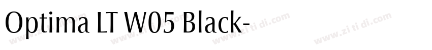 Optima LT W05 Black字体转换